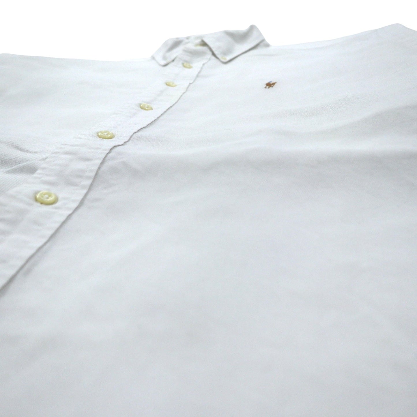 Ralph Lauren 90年代 オックスフォード ボタンダウンシャツ XL ホワイト コットン YARMOUTH スモールポニー 刺繍