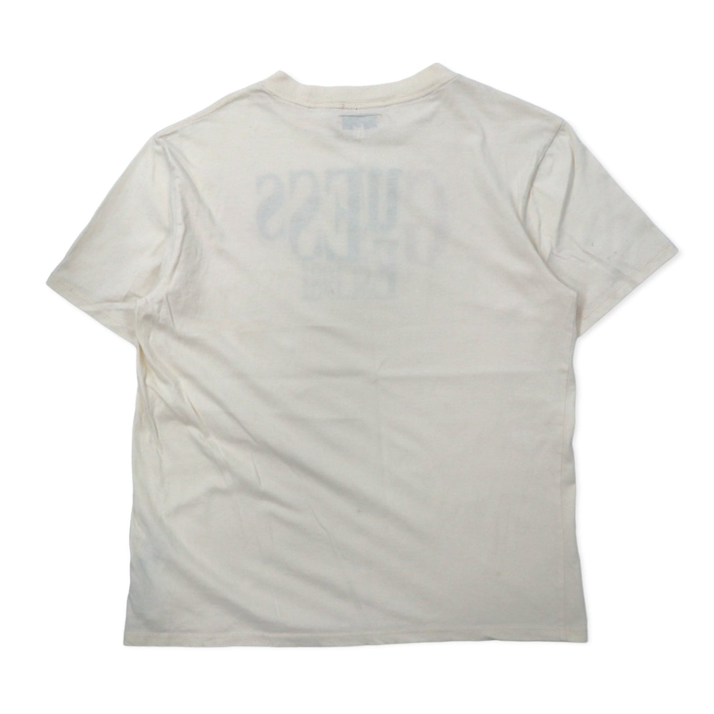 GUESS ORIGINALS ロゴプリント Tシャツ M クリーム コットン ストレッチ