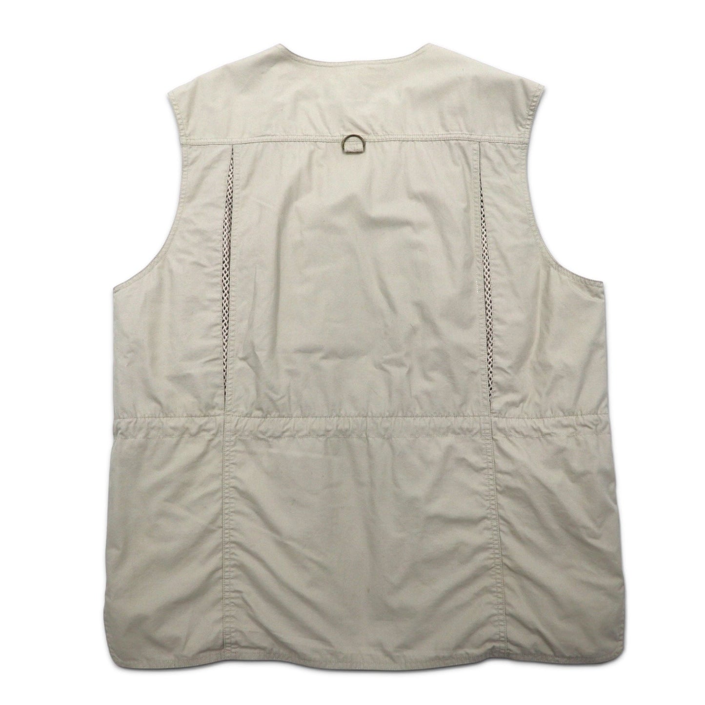 Eddie Bauer 90年代 フィッシングベスト ハンティングベスト L ベージュ コットン