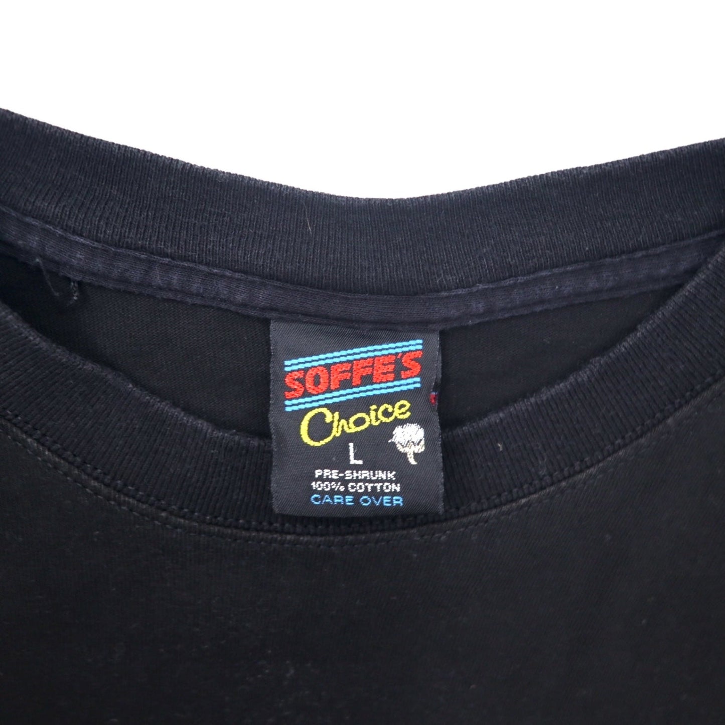 US ARMY USA製 90年代 プリント Tシャツ L ブラック コットン SOFFE'S Choice