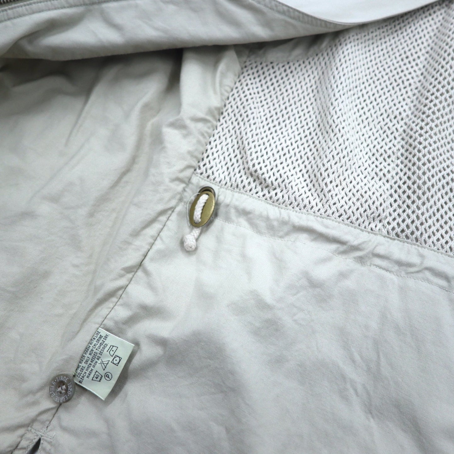Eddie Bauer 90年代 フィッシングベスト ハンティングベスト L ベージュ コットン