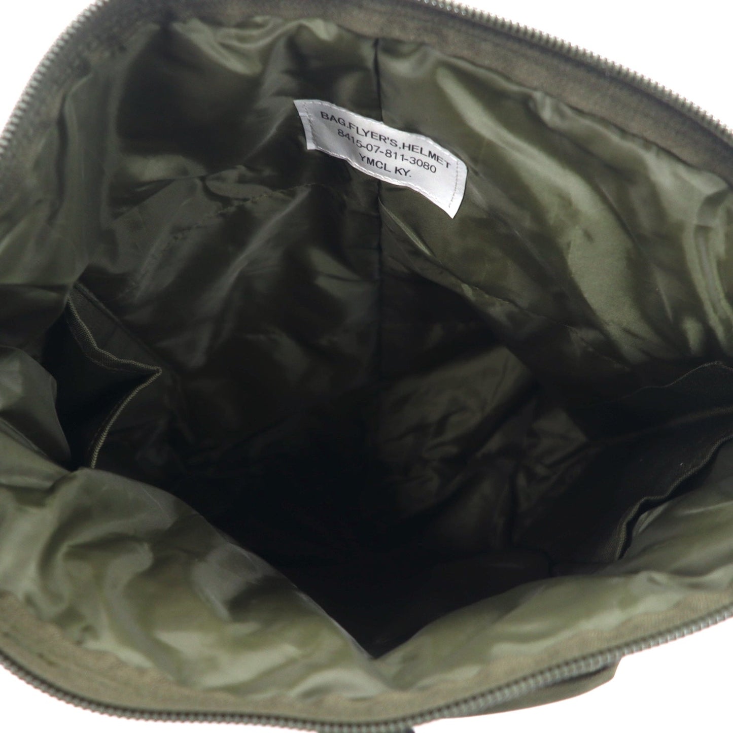 US ARMY 米軍 ヘルメットバッグ 2WAY ショルダーバッグ カーキ ミリタリー 8415-07-811-3880 YMCL KY 未使用品
