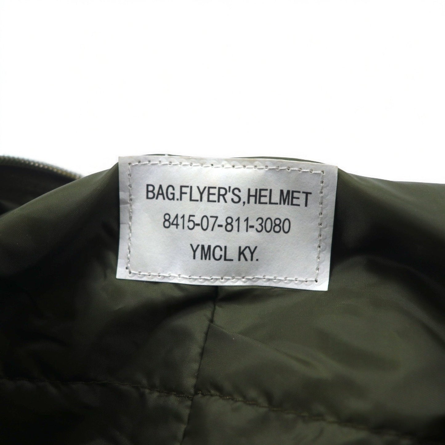 US ARMY 米軍 ヘルメットバッグ 2WAY ショルダーバッグ カーキ ミリタリー 8415-07-811-3880 YMCL KY 未使用品