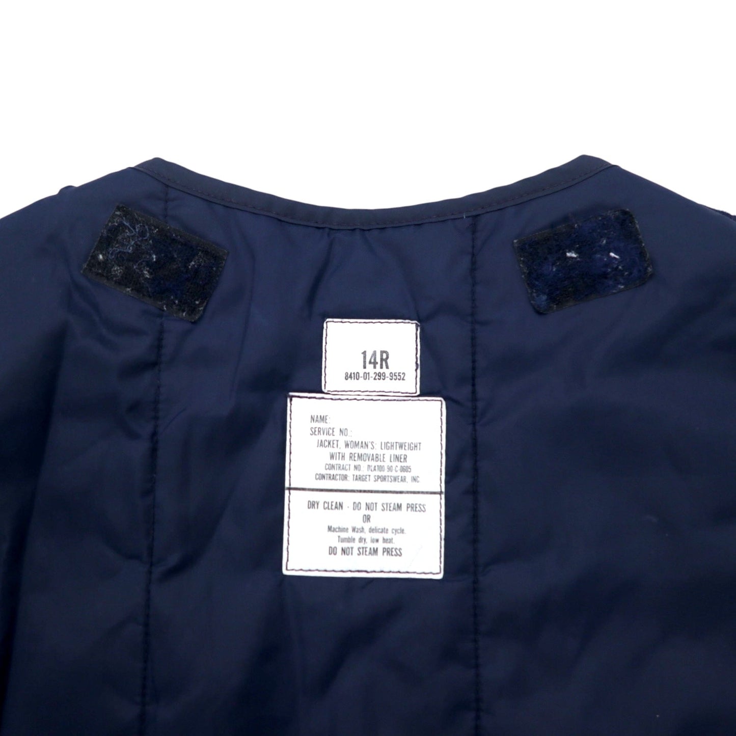 US AIR FORCE 米軍 90年代 USAF フライトジャケット L ネイビー ライナー着脱式 ミリタリー 8410-01-299-9552