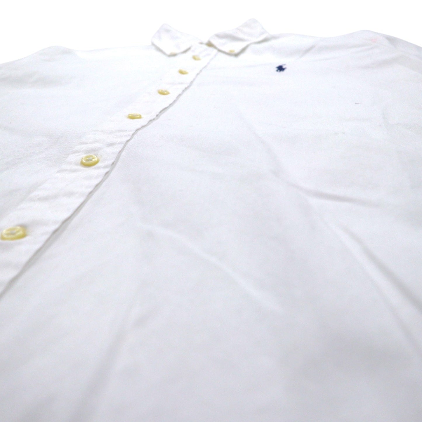 RALPH LAUREN オックスフォード ボタンダウンシャツ XL ホワイト コットン スモールポニー刺繍 スリランカ製