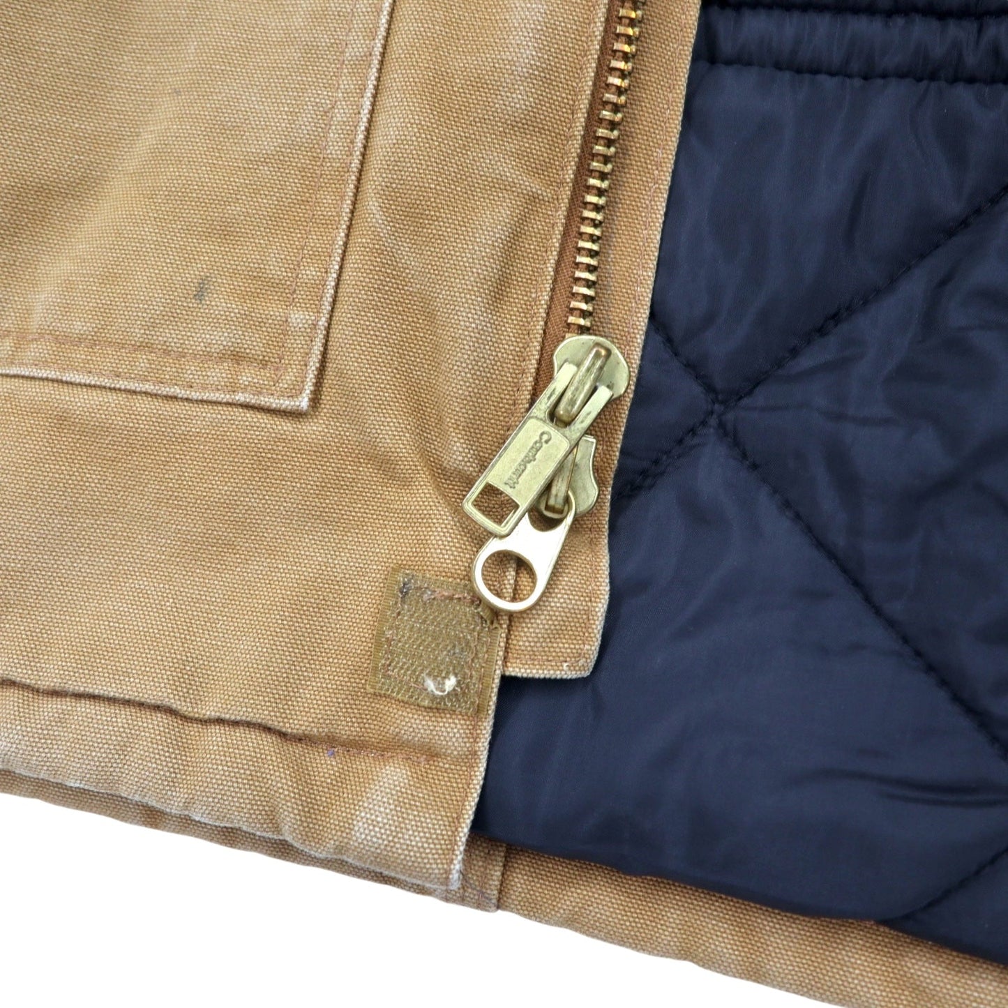 Carhartt USA製 ダック トラディショナルコート カバーオール 46 TALL ベージュ コットン 襟コーデュロイ キルティングライナー 中綿 Arctic Traditional Coat C03