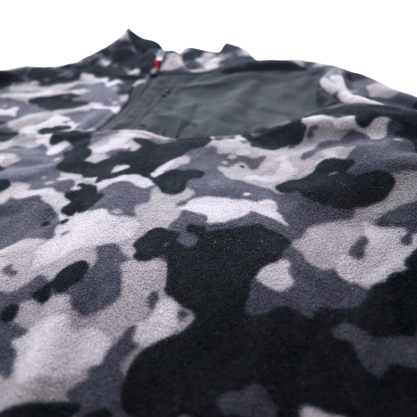 STARTER ハーフジップ フリースジャケット 3XL グレー ブラック カモフラ ポリエステル ビッグサイズ