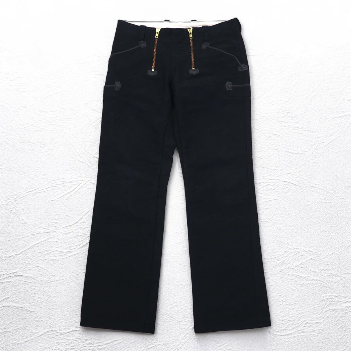 Vintage 80s German Made Logger Pants FHB HUBERT ドイツ製 80年代 ロガーパンツ L ブラック モールスキン