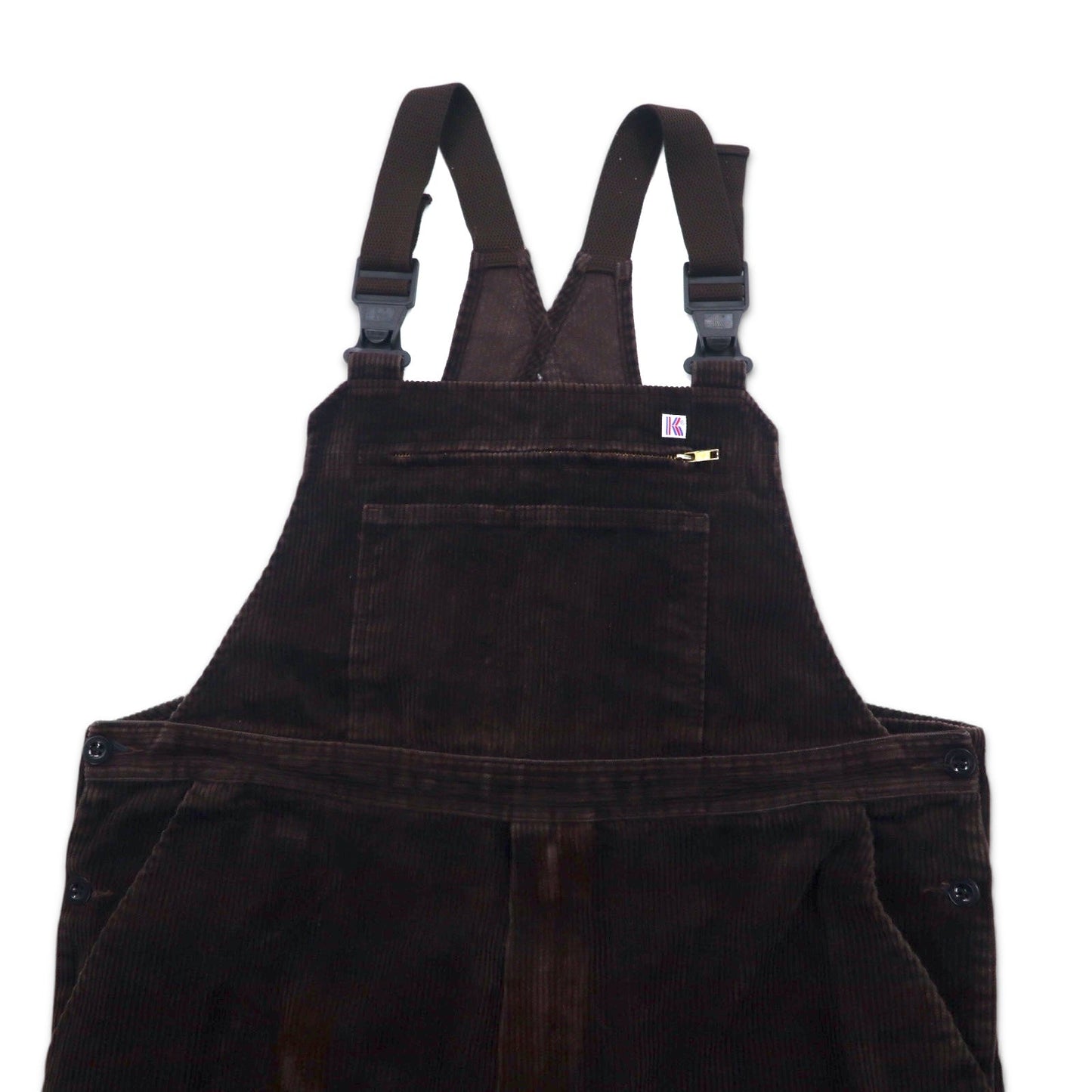 80年代 K-BRAND コーデュロイ オーバーオール サロペット XXL ブラウン コットン