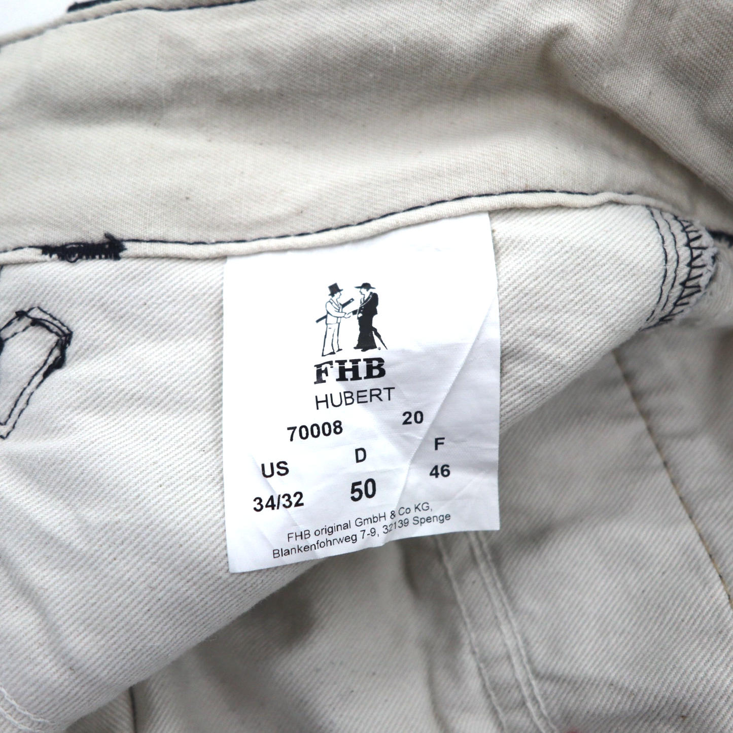 Vintage 80s German Made Logger Pants FHB HUBERT ドイツ製 80年代 ロガーパンツ L ブラック モールスキン