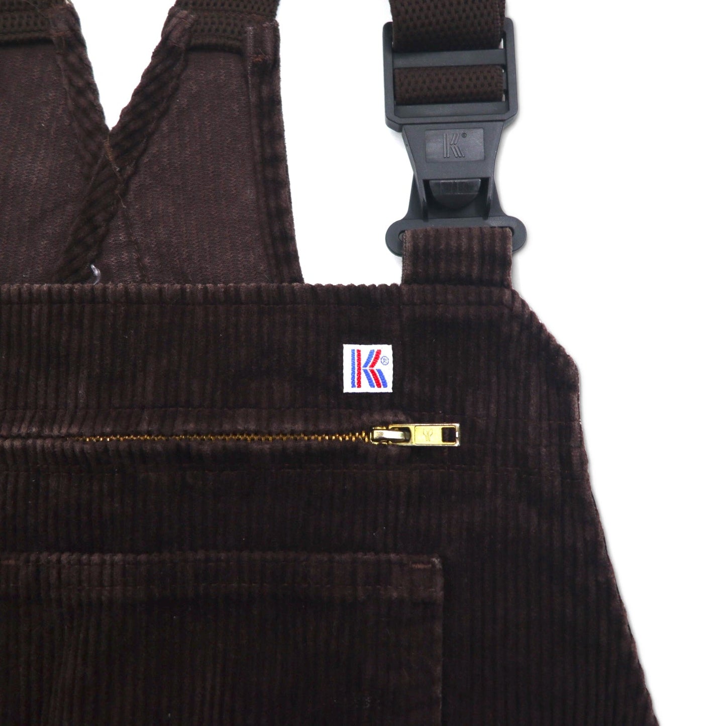 80年代 K-BRAND コーデュロイ オーバーオール サロペット XXL ブラウン コットン