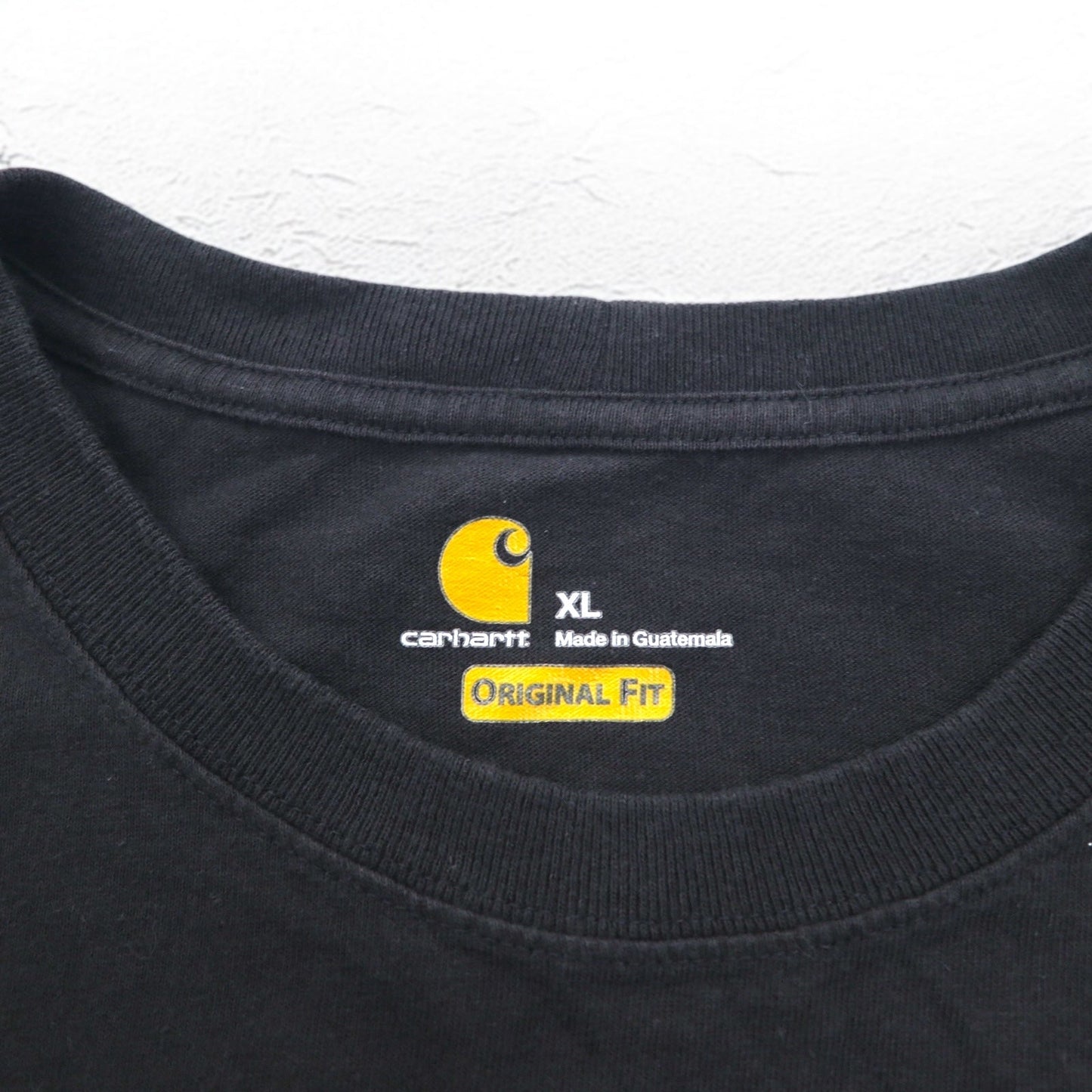 carhartt ポケット Tシャツ ポケTee XL ブラック コットン ORIGINAL FIT グアテマラ製