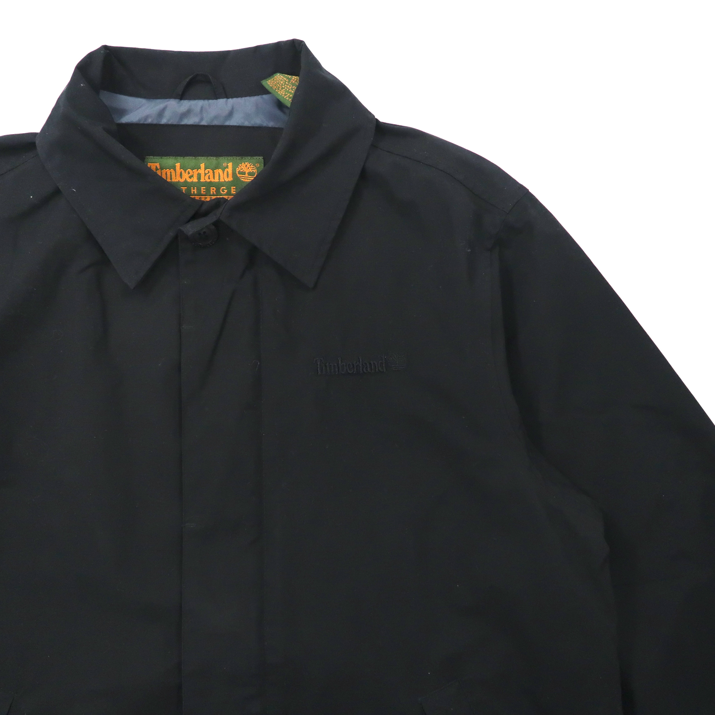 Timberland 65/35 ステンカラーコート M ブラック コットン ナイロン WATER PROOF 防水 12254