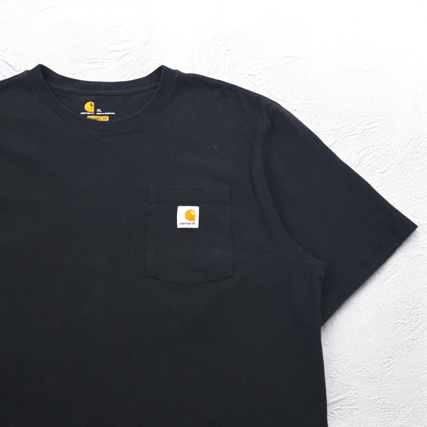 carhartt ポケット Tシャツ ポケTee XL ブラック コットン ORIGINAL FIT グアテマラ製