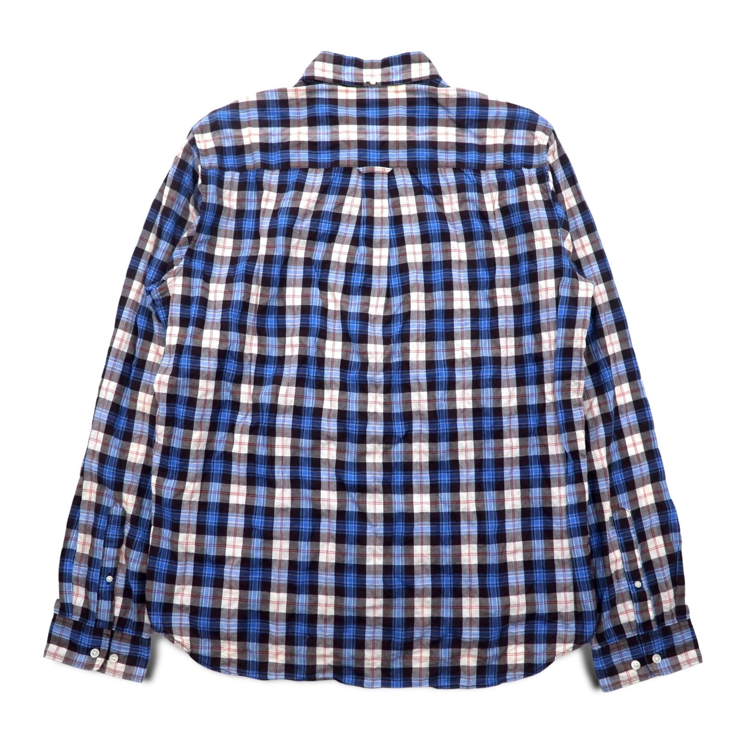 THE NORTH FACE ボタンダウンシャツ XL ブルー チェック コットン NR11248H