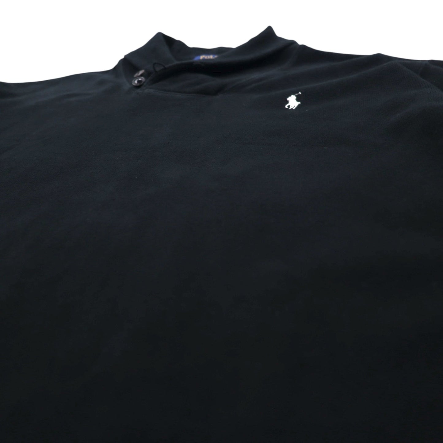 POLO RALPH LAUREN ショールカラー スウェット XL ブラック コットン スモールポニー刺繍
