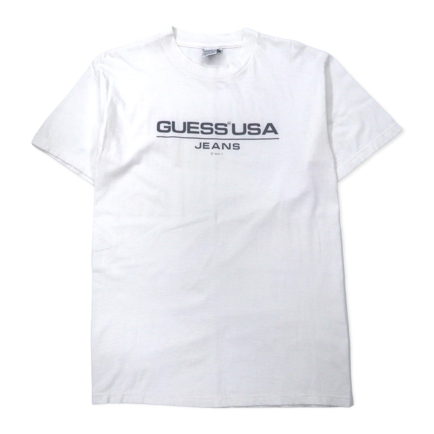 GUESS U.S.A. 90年代 ロゴプリント Tシャツ M ホワイト コットン メキシコ製