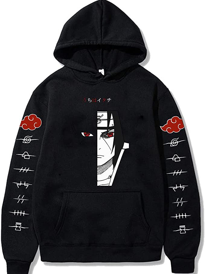 Large size men and women couple sweater trendy hooded hoodie anime hoodie