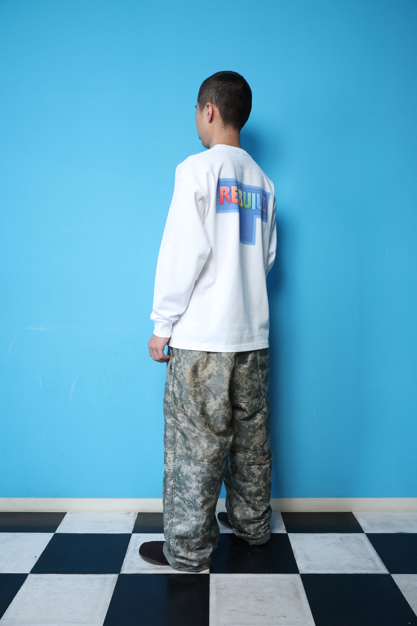 REBUILD L/S TEE(WHITE)