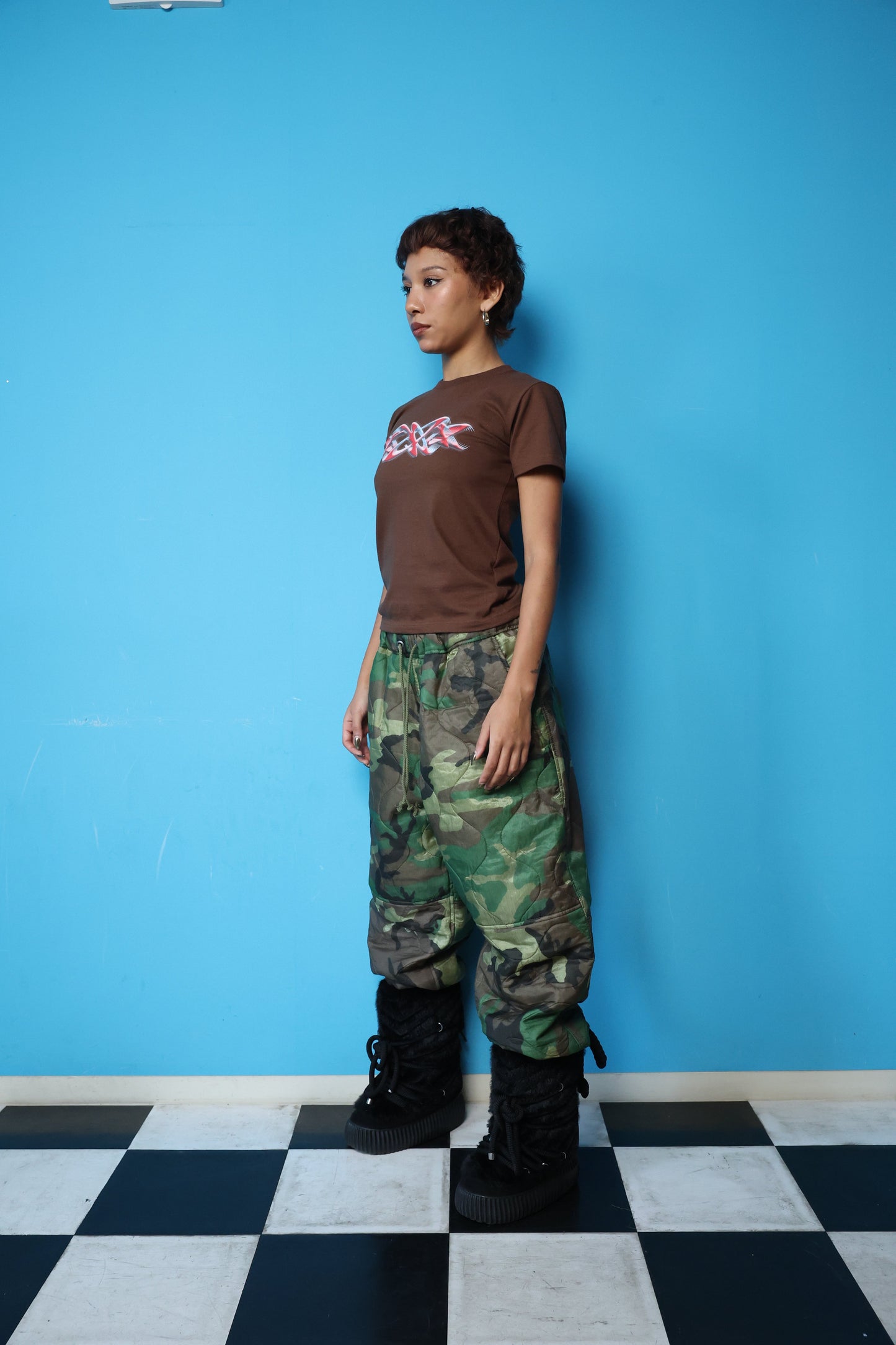 WOMEN's TRIPLE 036 TEE(BROWN)