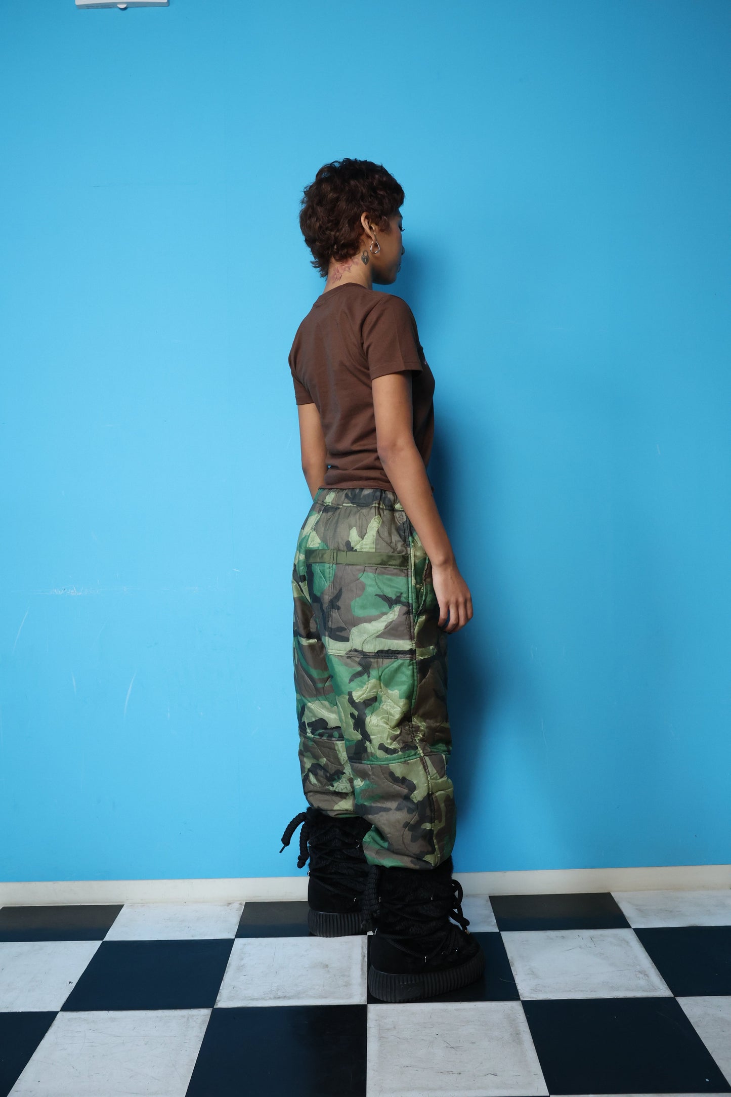 WOMEN's TRIPLE 036 TEE(BROWN)