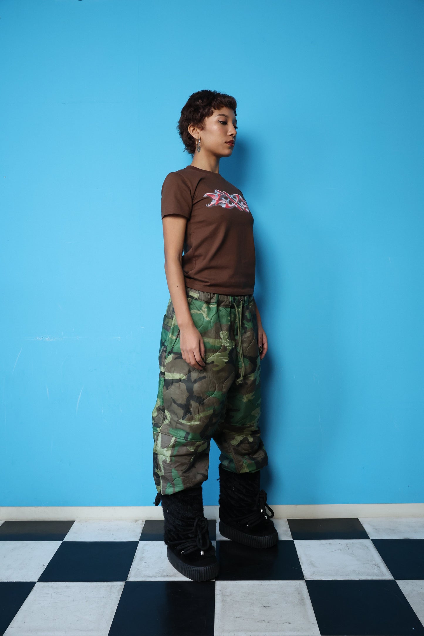 WOMEN's TRIPLE 036 TEE(BROWN)