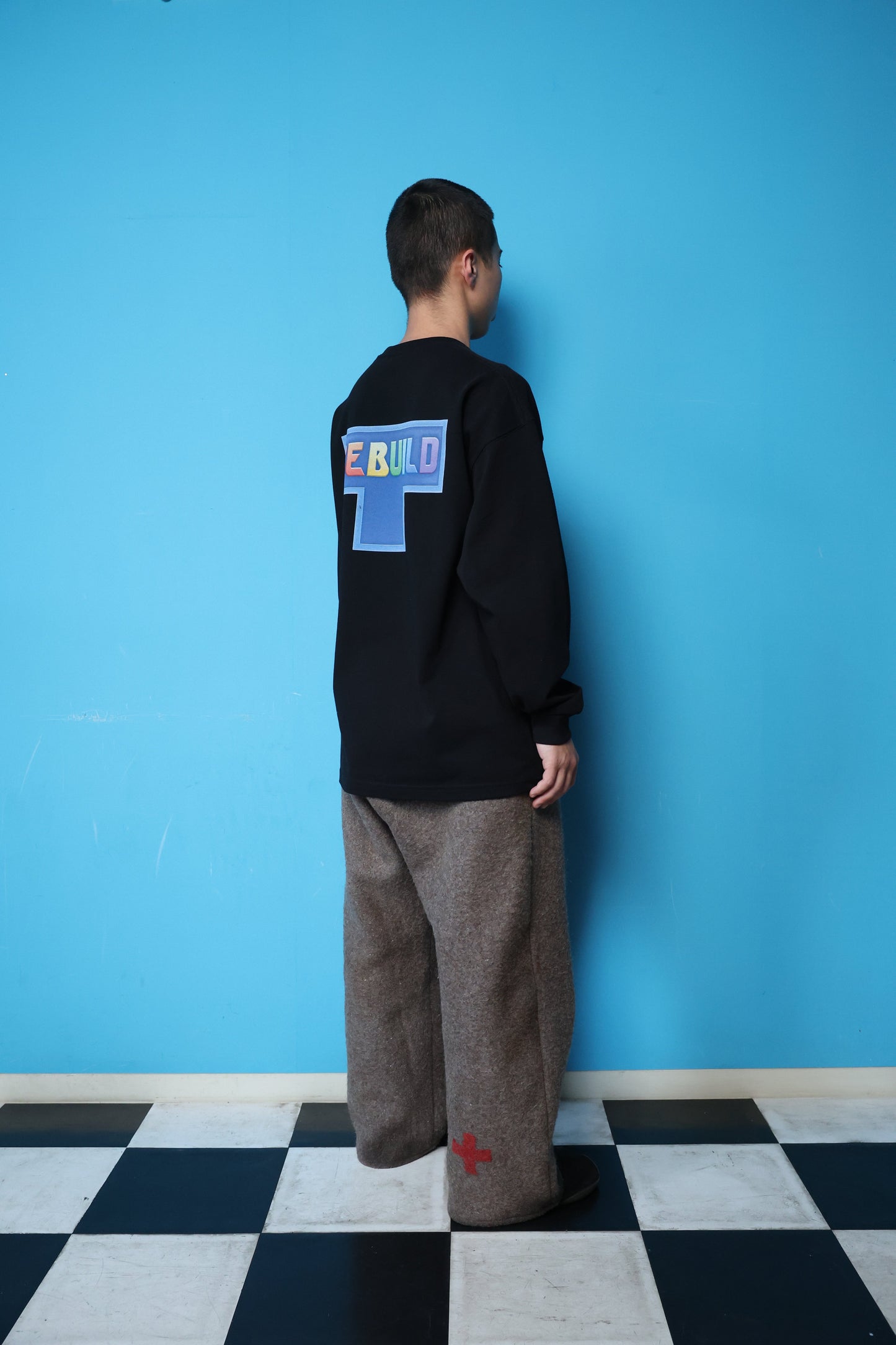 REBUILD L/S TEE(BLACK)