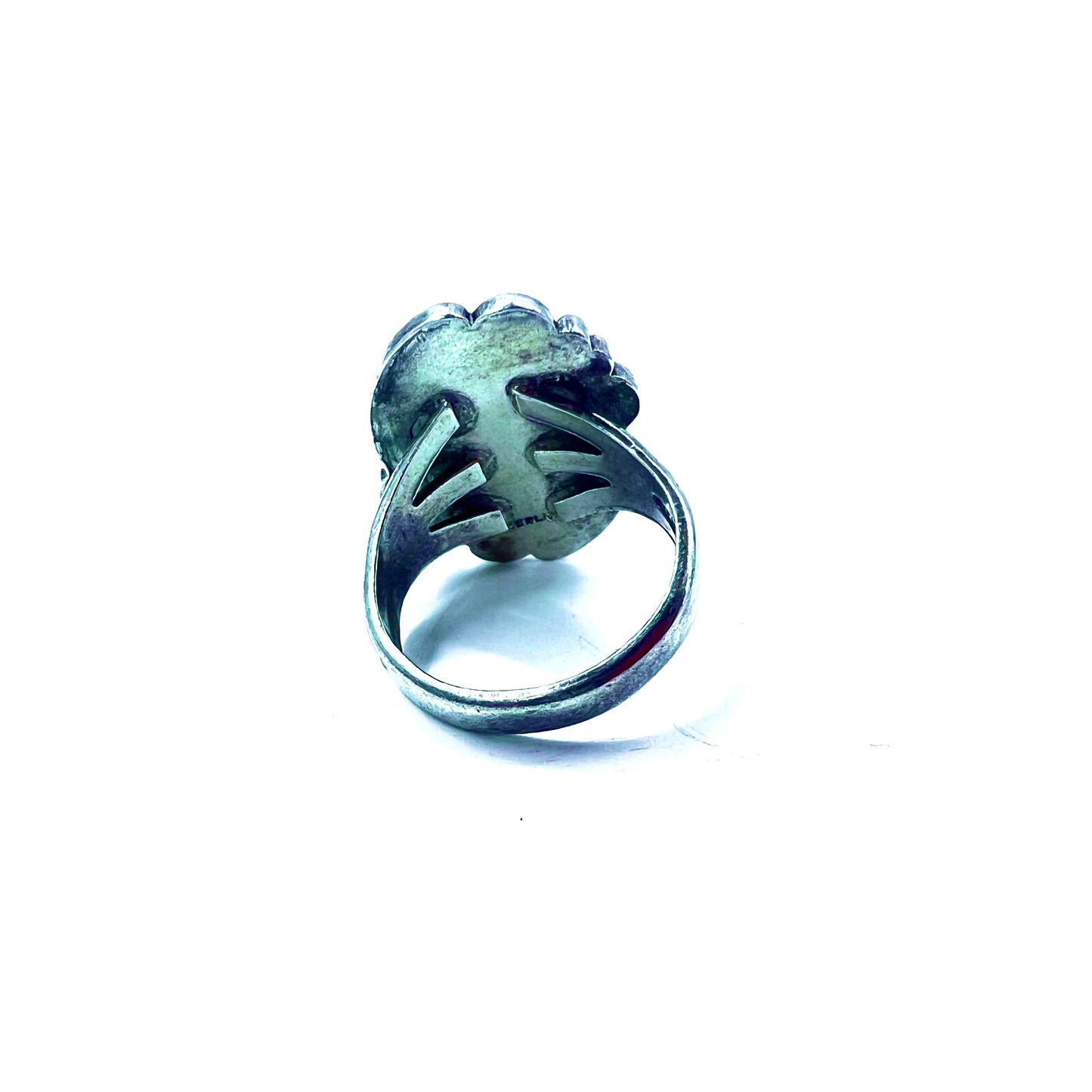 Vintage Navajo Turquoise Ring インディアンジュエリー ナバホ族 ターコイズリング 指輪 9号 STERLING SILVER ブルー ピンキーリング