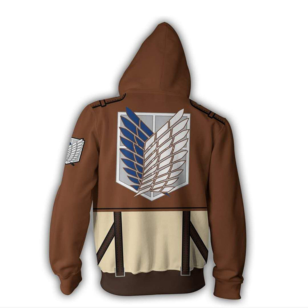 New Attack on Titan series, 3D printed sweatshirts, cosplay coat