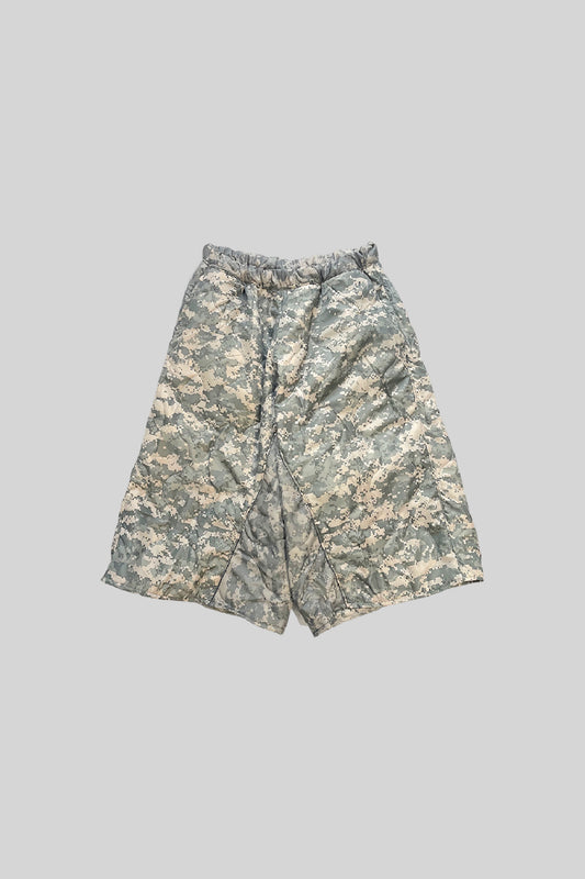 QUILTING DOWN BAGGY SHORTS (DIGITAL CAMO)