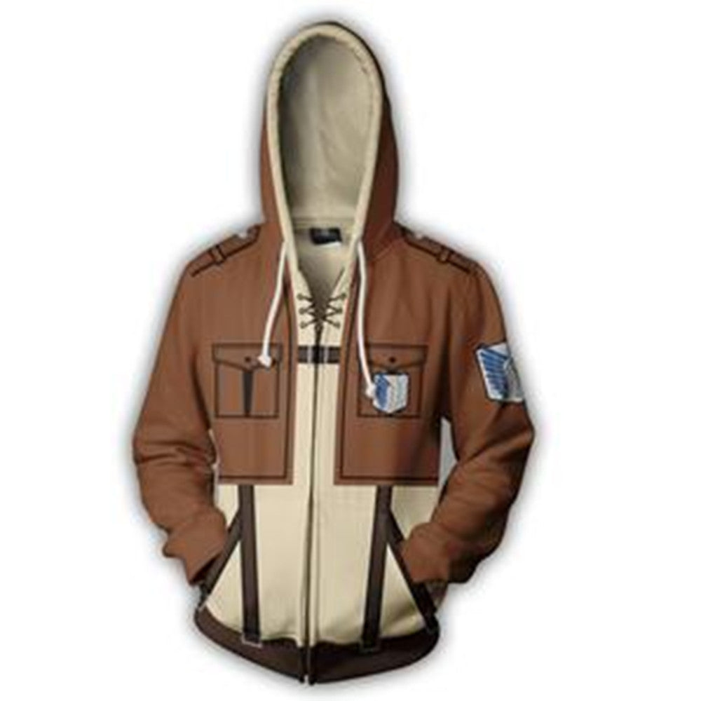 New Attack on Titan series, 3D printed sweatshirts, cosplay coat