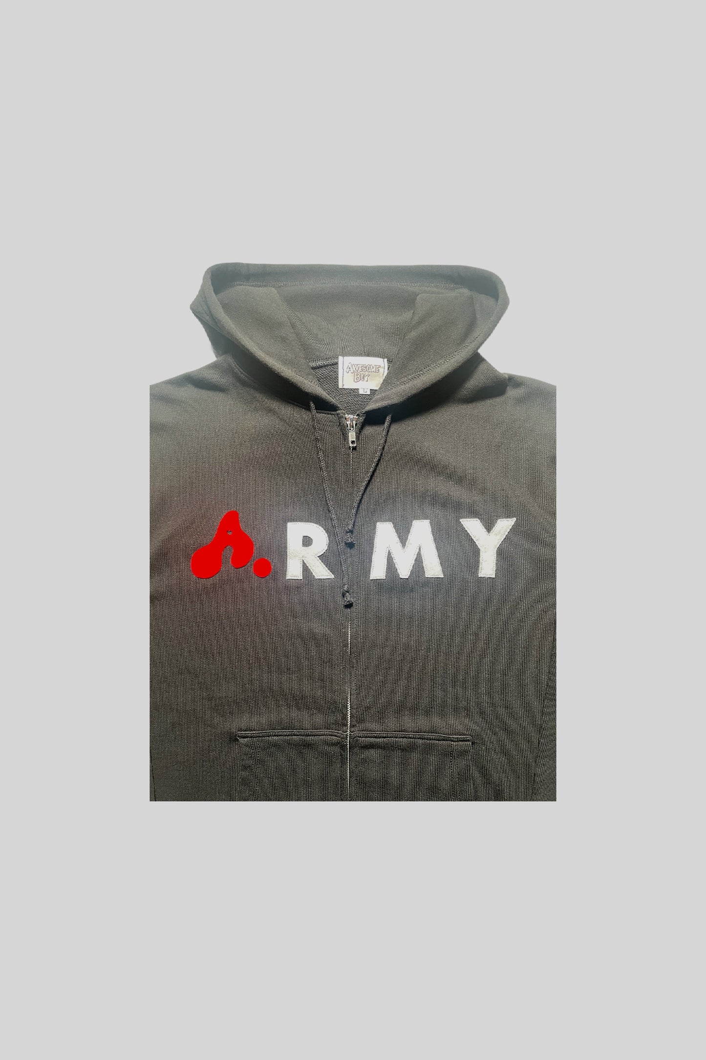 "A"RMY ZIP-UP HOODIE(part 2)