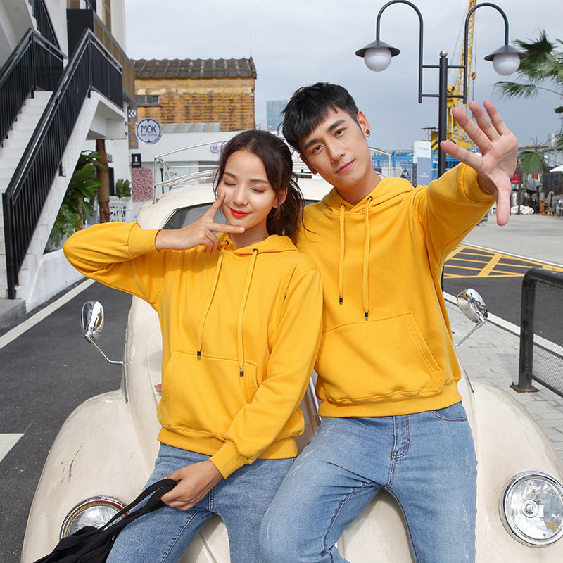 cotton hooded pullover sweater