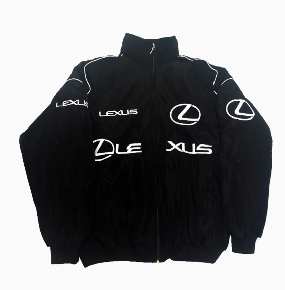 F1 racing suit, motorcycle cotton suit, American retro motorcycle riding suit, men's and women's cotton jacket, embroidered autumn and winter