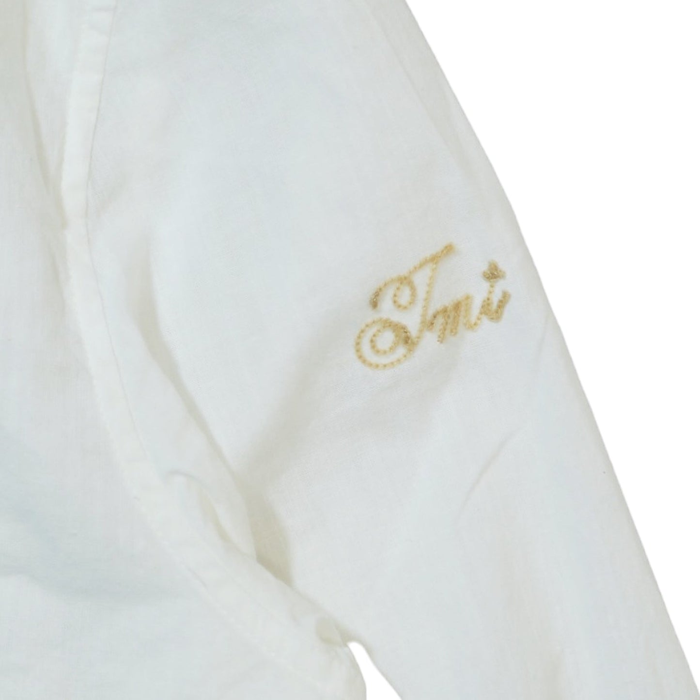 COTTON LINEN  CHAMBRAY SHIRTS／ WHITE