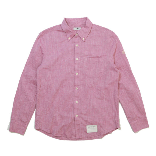 COTTON LINEN  CHAMBRAY SHIRTS／ PINK