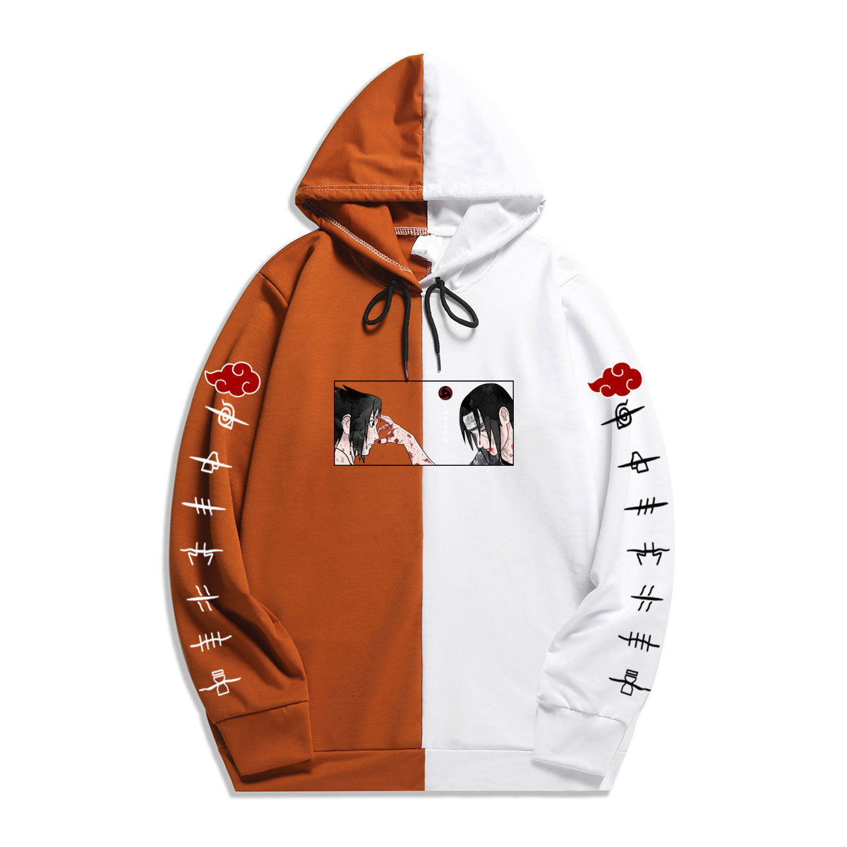 Europe and the United States spring and autumn Naruto national tide Naruto printing thin loose hooded sweater men and women stitching jacket wholesale
