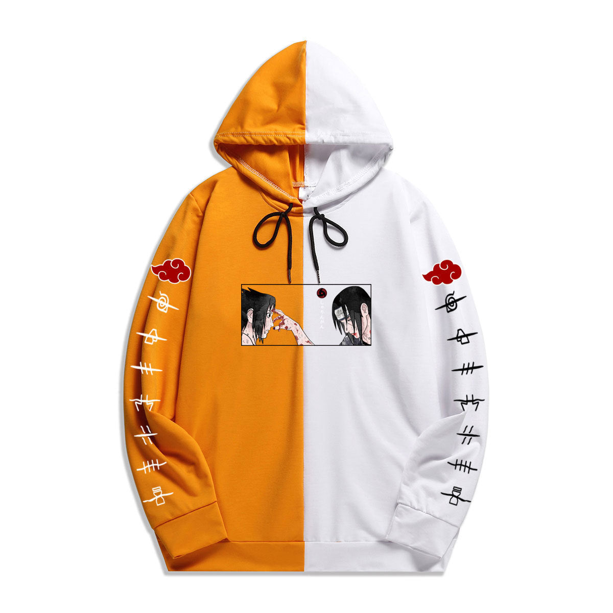 Europe and the United States spring and autumn Naruto national tide Naruto printing thin loose hooded sweater men and women stitching jacket wholesale