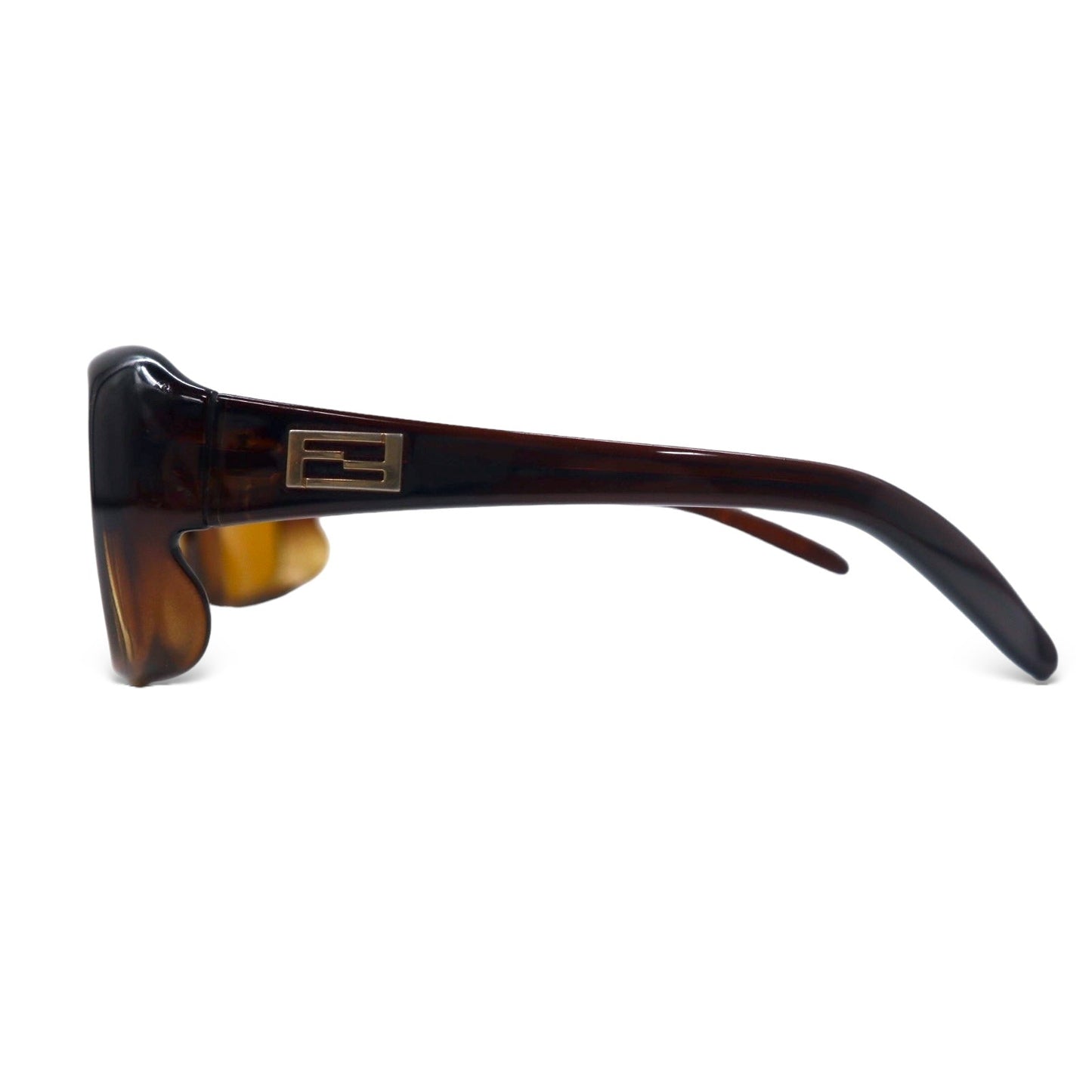 FENDI イタリア製 サングラス レクタングル ブラウン FFロゴ SL7672