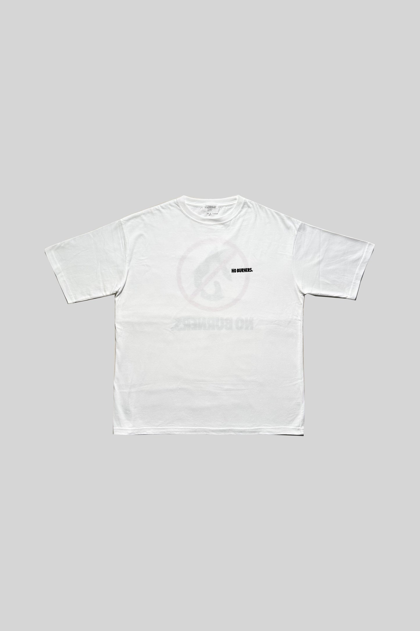 NO BURNERS TEE(WHITE)