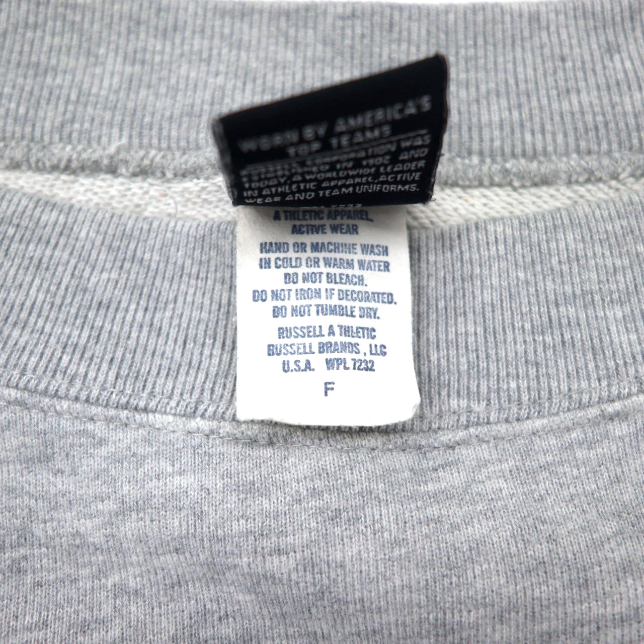 K3 & Co. × RUSSELL ATHLETIC ビッグシルエット ロゴスウェット FREE グレー コットン ドロップショルダー