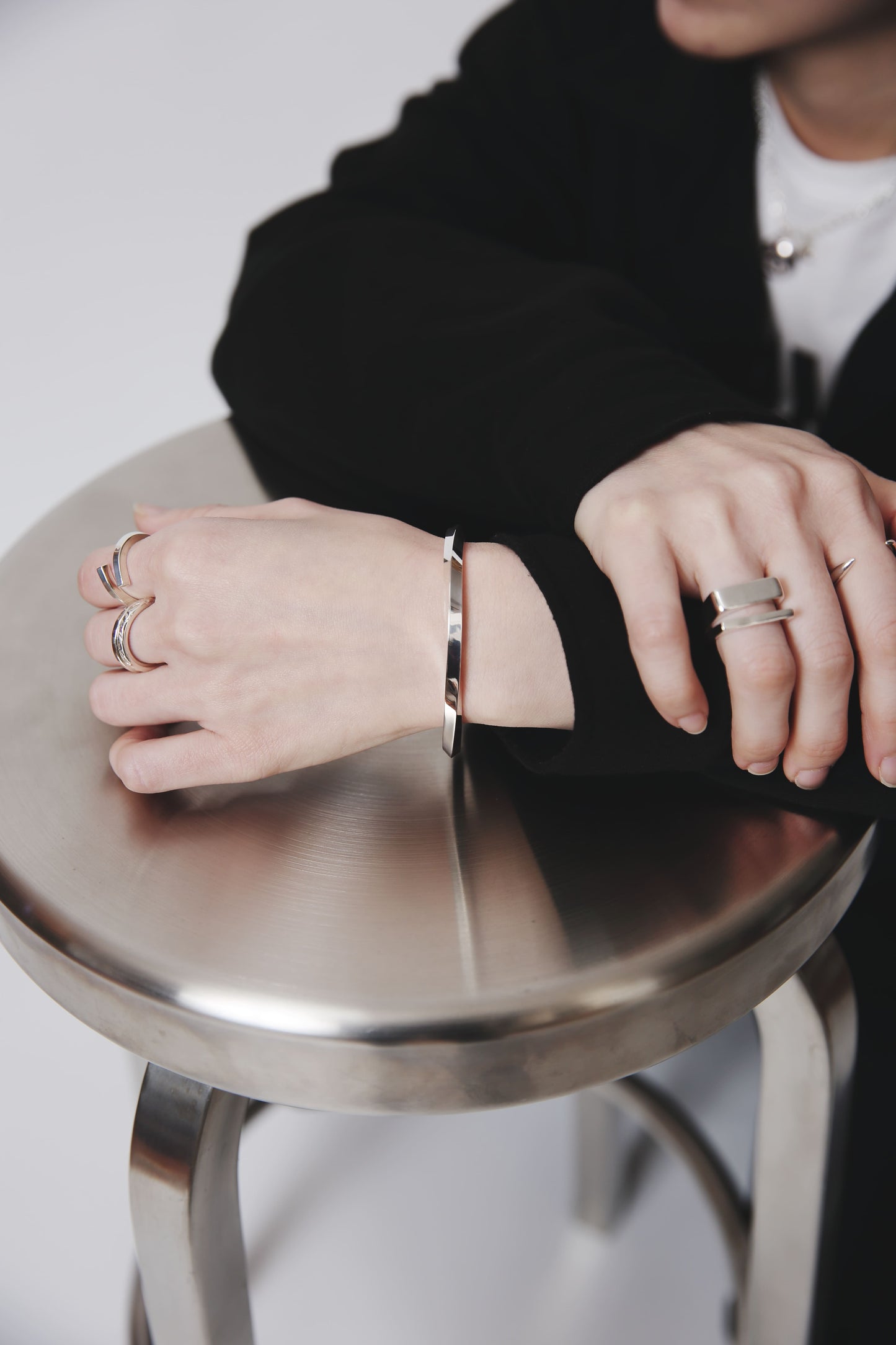 シルバー925 バングル ｜幅4mm｜21-B-004