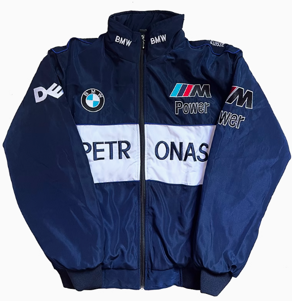 F1 racing suit, motorcycle cotton suit, American retro motorcycle riding suit, men's and women's cotton jacket, embroidered autumn and winter