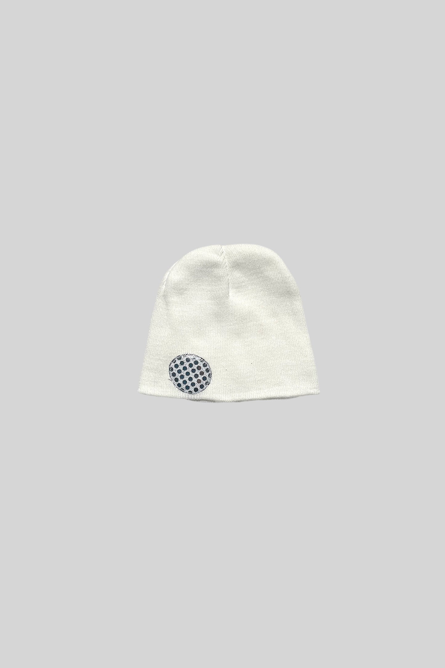 "A" LOGO BEANIE(SPANGLE SILVER)