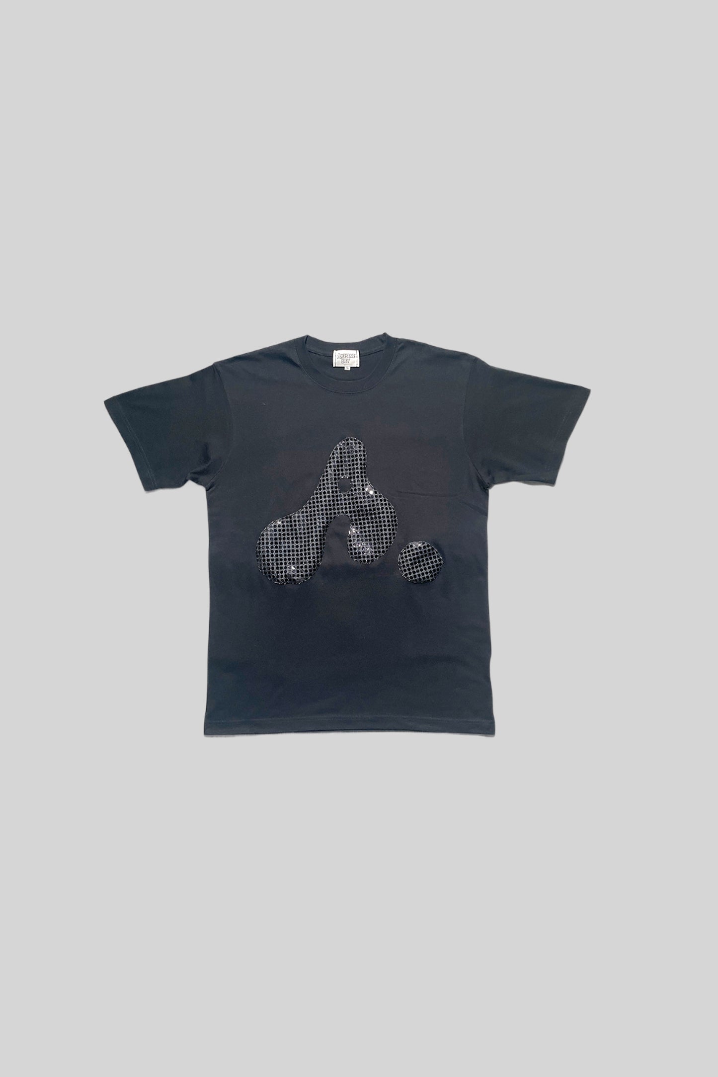 "A" LOGO TEE(SPANGLE BLACK)
