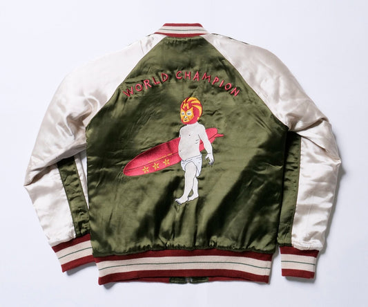 【10月限定価格】SOUVENIR JACKET（WORLD CHAMPION）／KHAKI