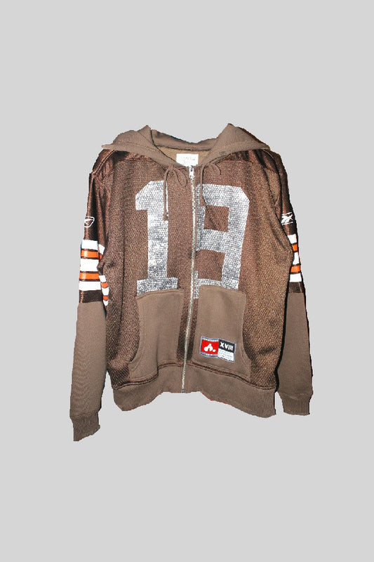 CUSTOM ORDER "FOOTBALL ZIPUP HOODIE"