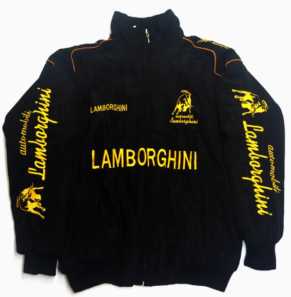 F1 racing suit, motorcycle cotton suit, American retro motorcycle riding suit, men's and women's cotton jacket, embroidered autumn and winter