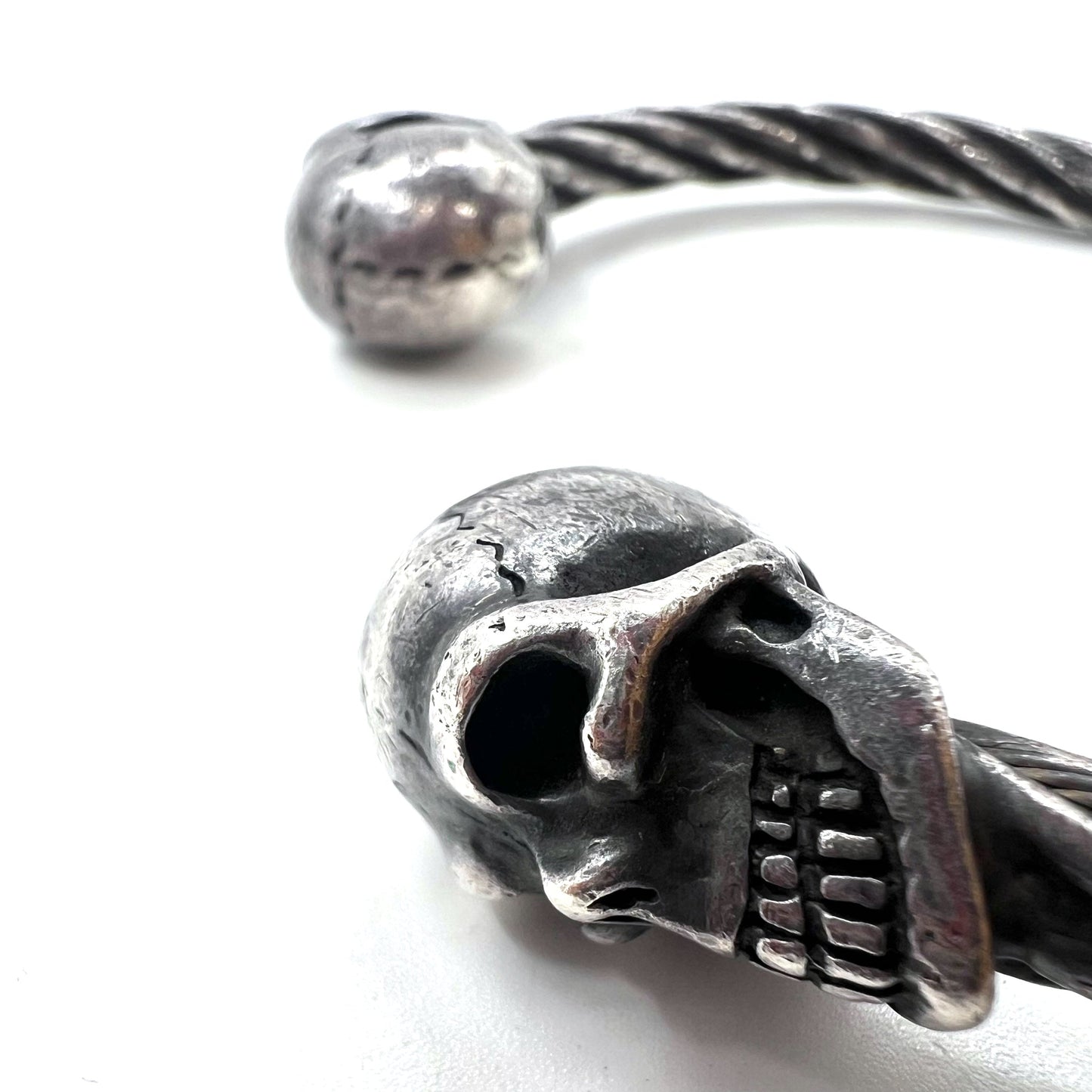 Gaboratory ( GABOR ) スカル ワイヤー バングル Skull Wire Bangle シルバー