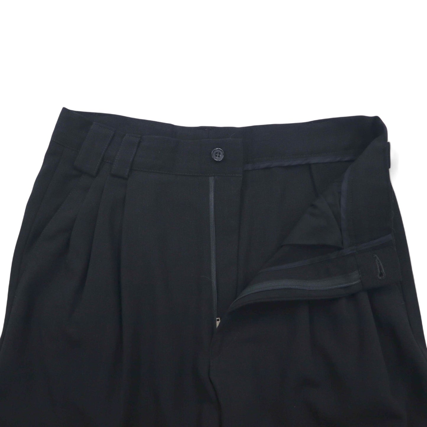 GIANNI VERSACE イタリア製 オーバーサイズ 3B スーツ セットアップ M ブラック ウール メデューサ 裏地総柄 ワイドスラックス COUTURE